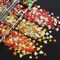 12 Grids Fall Maple Leaf Nail Art Glitter Sequins 3D Holographic(Gold, Red, Orange, Green, Yellow) 5.04 x 2.05 x 0.47 inches